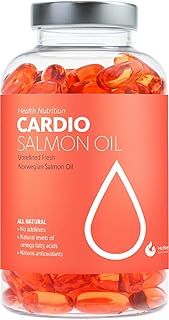 High Strength Omega 3 6 9 Fish Oil - 1000mg, Norwegian Salmon Oil with EPA, DHA & DPA, No Burping or Aftertaste, Omega 3 Fatty Acids Supplement for Eye, Brain & Heart, Triglyceride Form - 180 Capsules