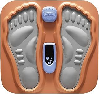 Electric Foot Massager for Pain and Circulation: Blisstaar Rechargeable EMS Feet Massagers with Remote Control for Men and Women to Stimulate Muscles and Relax Feet