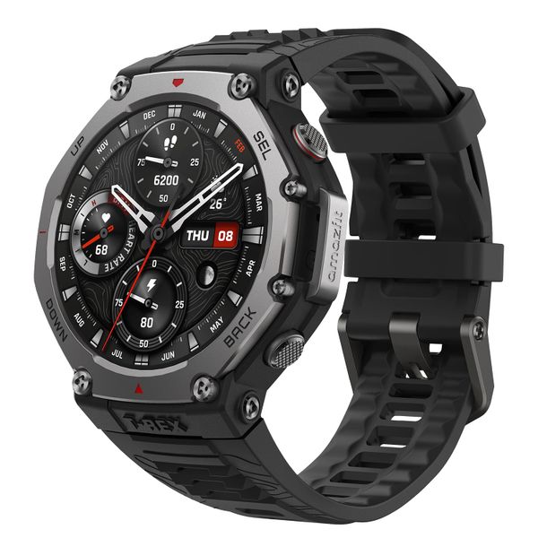 Amazfit T-Rex 3 Outdoor Smartwatch 48mm AMOLED Display, Offline Maps & Navigation, 6 Satellite Systems Dual Band GPS, 27 Days Battery Life, NFC Payment, 170 Sports Mode, 45m Freediving for Adventure