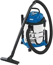 Draper 1250W 20 L Wet and Dry Vaccum Cleaner | 1.5m Flexible Hose and Acessories | 25 l/s Max Airflow | 15 kPa Vacuum Pressure | Home Car Carpet Cleaning | Professional Use | Outdoor | 20515