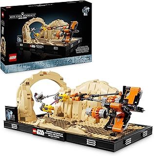 LEGO Star Wars Mos Espa Podrace Diorama Set for Adults, Buildable The Phantom Menace Model Kit, Features Anakin Skywalker’s Podracer, Memorabilia Gifts for Men, Women, Him or Her 75380