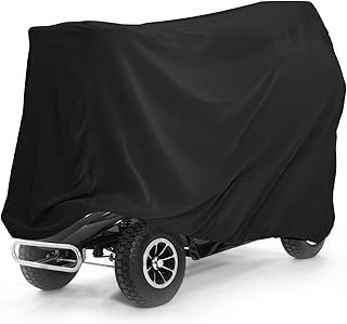Mobility Scooter Cover 140×66×91cm, 210D Oxford Fabric Waterproof Disability Scooter Covers with Storage Bag, Anti Dust Waterproof ATV Scooter Protection Cover for Outside Storage