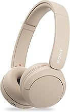Sony WH-CH520, Wireless On-Ear Bluetooth Headphones with Mic, Upto 50 Hours Playtime, DSEE Upscale, Multipoint Connectivity/Dual Pairing,Voice Assistant App Support for Mobile Phones (Beige)