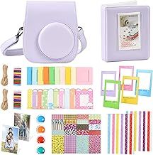 KIKIGOAL Instant Mini 12 Accessories Compatible with Instax Mini 12,Includes Camera Case/Photo Album/Filters/Wall Hanging Frames/Stickers (Purple)