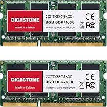 【DDR3 RAM】GIGASTONE 16GB Kit (2x8GB) DDR3/DDR3L 1600MHz (1333MHz) PC3-12800 (PC3-10600) CL11 1.35V/1.5V 2Rx8 SODIMM 204 Pin Unbuffered Non ECC High Performance Notebook Laptop Memory Upgrade