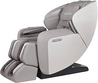 ROTAI Massage Chair Full Body,Neck Shoulder Back Massage Recliner,Full Body Massage Chair with Foot Rollers,Zero Gravity Home Theater Chair (Grey)