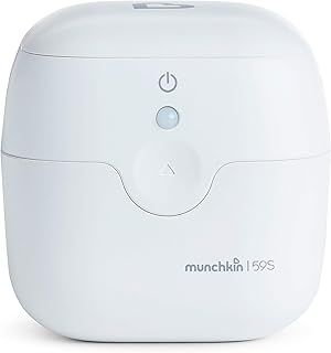 Munchkin Portable Soother & Dummy UV Steriliser | Kills 99% of Germs in 59 seconds | Baby Essentials | White