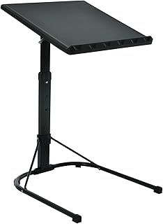 Folding Laptop Table Black With Adjustable Height and Tilt Angle Portable Gaming Computer Desk Tablet Stand Tray Bedside Sofa Armchair Crafting Jigsaw