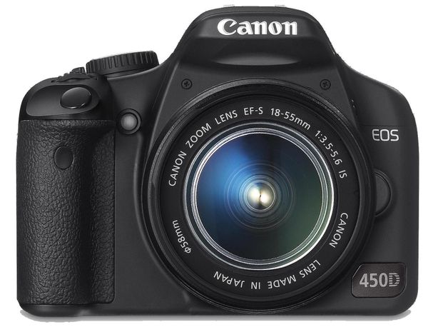 Canon EOS 450D Digital SLR Camera Kit (incl EF-S 18-55mm IS f/3.5-5.6 non USM Lens Kit) (Renewed)