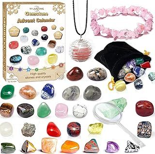 Crystal Advent Calendar 2024-24 Days of Stunning Surprises to Make Your Holiday Sparkle，Advent calendars for kids Scientific Xmas Gift for Girls & Boys & Geology Enthusiasts
