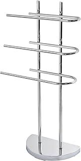 Taylor & Brown Towel Rails Towel Holder Free Standing 3 Arm Chrome Towel Stand Towel Drying Rack Towel Rack Towel Holder Stands H94 x W40.5 x D18cm