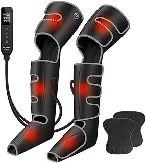 FIT KING Leg Massager with Heat Foot Massagers for Pain and Circulation Warms Your Whole Legs and Foot Compression Boots for Edema, Relax Fast Recover Massagers for Dad Mom