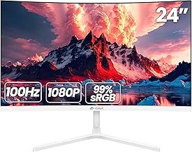 CRUA 27 Inch 280Hz Curved Gaming Monitor, Full HD 1080P 1800R Frameless Computer Monitor, 1ms GTG with FreeSync, Low Motion Blur, Eye Care, VESA, DisplayPort, HDMI, Black