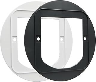 Cat Flap Mounting Adaptor - Grey/White