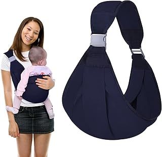 1 Piece of Baby Sling, Breathable Baby Carrier, Portable Newborn Carrier, Adjustable Shoulder Strap, Safe and Soft, Suitable for Carrying Babies Out (Navy Blue)