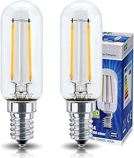 2 x 3w LED Cooker Hood Light Bulb E14 Small Edison Screw 35w Equivalent Warm White Long Life Tubular Appliance Lamp