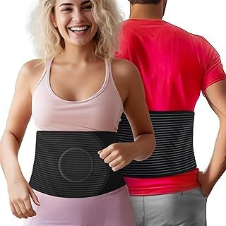 Hernia Belt for Men or Women | C Section Belly Binder & Abdominal Binder | Post Surgery & Pregnancy Tummy Tuck | Hysterectomy, Umbilical Hernia | Postpartum Belly Band & Belly Wrap | (L/XL) 29" - 49"