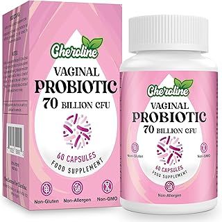 Vaginal Probiotics for Women, 70 Billion CFU, 7 Strains with Prebiotic Blend, 13-in-1 Probiotic for PH Balance, Vaginal, Urinary & Immune Health, 60 Vegan Capsules (60 Count (Pack of 1))