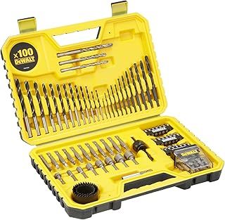DEWALT DT71563-QZ Combination Drill Bit Set - 100 Pieces - Black Durable Case Included