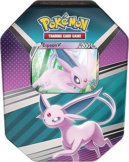 Pokémon TCG: V Heroes Tin Espeon (1 Foil Card & 4 Booster Packs),Single,Multicolor