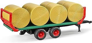 Bale Transport Trailer With 8 Round Bales