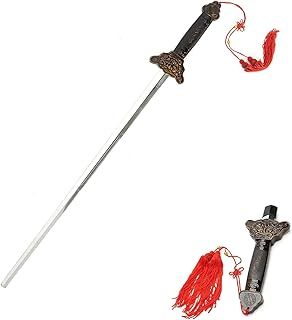 Stainless Steel Dull Sword Toys - Retractable Sword for Practice, Performance, Kung Plaything, Cosplay Costume Accessory, Prop Gift Party Favor