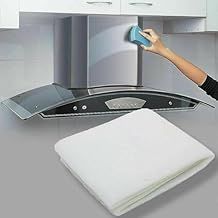 Anti-Grease and Anti-Odour filter for Hoods, Universal, Cut to Fit, High Absorption Power Grease Filter Extractor Fan - 57cm x 47cm Kitchen Fan Vent