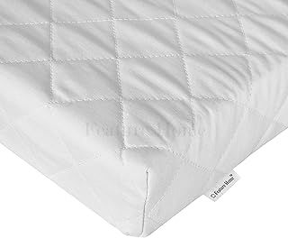 New Cot Bed Mattress, 120 x 60 x 5 cm Travel Compatible with Mothercare & Other Main Brand Cots, Hypoallergenic Removable Cover, UK Fire Safe