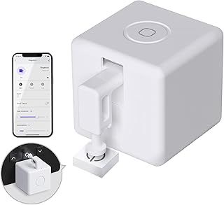 MOES BLE Fingerbot Plus Smart Switch Button Pusher - Upgrade With Touch Control, Compatible With Smart Life App, Remote Control, Voice Command, Timer, IFTTT - BLE HUB Required