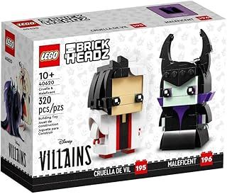 LEGO Brickheadz Disney Cruella De Vil #195 and Maleficent #196 Set 40620