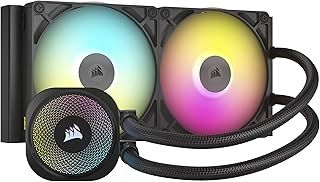 Corsair iCUE LINK TITAN 280 RX RGB Liquid CPU Cooler – 280mm AIO – 2x RX140 RGB Fans Included – Fits Intel LGA 1851/1700, AMD AM5/AM4 – iCUE LINK System Hub Included – Black