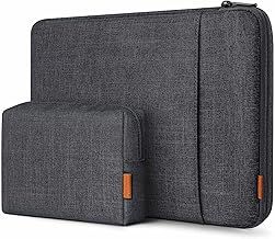 Inateck 360° Protective Laptop Bag with Accessory Bag, Compatible with 16-inch MacBook Pro/Max M4 M3 M2 M1 2019-2023, Black Gray