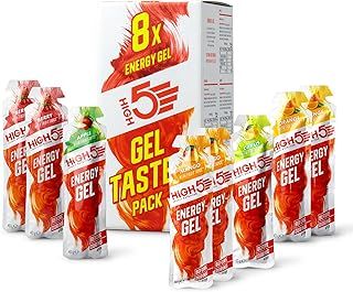 HIGH5 Energy Gel Pack - Running Gel for Quick Energy Release - Natural Fruit Juice & Caffeine-Free - On-the-Go Sports Nutrition for Runners, Cyclists & Endurance Training (Assorted Flavours, 8 x 40g)