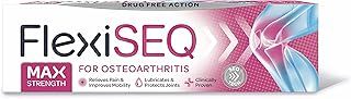 FlexiSEQ Max Strength Topical Gel, 50g, Drug-Free, Joint Pain Relief Gel, (Packaging May Vary)