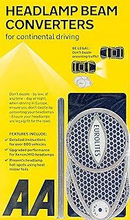 AA Car Headlamp Headlight Beam Converters Adaptors Benders AA8338 – EU Driving Essential – 1 Pair, Grey