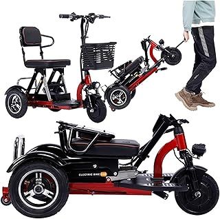 Mobility Scooters for Adults,Foldable Lightweight 3-Wheel Mobility Scooter - Up to 45km Battery Life - Comfortable Seat - Ideal for Elderly & Disabled