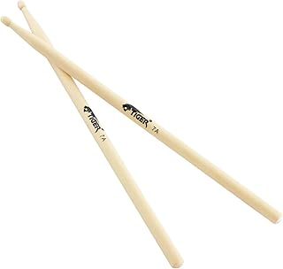 Tiger 7A Maple Drumsticks with Wooden Tips