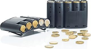 Eurenki Coin Holder | 133 x 8 x 39 mm Handheld, Portable, Practical Coin Organiser and Sorter | Coin Sorter, Coin Collector, Coin Dispenser, Coin Box