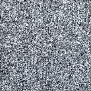 20 x Carpet Tiles 5 SQM Heavy for Bedroom Living Room Office Premium Flooring Rugs Floor Tile Hardwearing Anti-Slip Floor Covering, Bitumen Backed 2024 New (Grey)