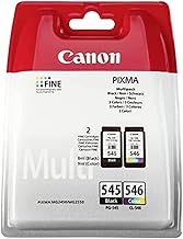 Canon PG-545 + CL-546 BK/C/M/Y Genuine Ink Cartridge Plastic Multipack - PIXMA Printer Compatible