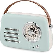Reflex Active Retro Light Blue Bluetooth 3W Amplifier Radio Speaker