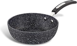 Scoville NEVERSTICK 20cm Wok Pan, Small Non-Stick Wok, Deep Stir-Fry Pan, Suitable for All Hobs Including Induction, Cool-Touch Handle, Dishwasher Safe, PFOA Free, Aluminium, Black
