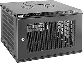 Tecmojo 6U 450mm Deep Wall Mount Server Cabinet IT Network Rack Enclosure Lockable Door and Side Panels Black, Locable Mesh Door, Depth, for 19” IT Equipment, A/V Devices, Flat Package