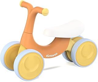 UBRAVOO Baby Balance Bike Toys, Baby Walker, Toddler Balance Bike 10-36 Month Ride On Toy Birthday Gift with 4 Wheels,No Pedal