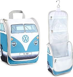 VW Hanging Travel Toiletry Bag, Adults and Kids Wash Bag, Unisex Travel Accessory