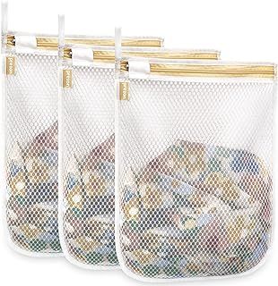 Prezon Mesh Laundry Bags, Washing Machine Wash Bags, Reusable and Durable Mesh Wash Bags for Delicates Blouse, Hosiery, Underwear, Bra, Lingerie Baby Clothes - 3M