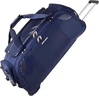 Pierre Cardin Lightweight Roller Holdall with Wheels - Durable Large Navy Duffle Bag On Wheels, Travel Holdall, Gym, Cricket, Ice Skate and Tool Bag | Wheeled Duffel CL769 (Large Navy 30")