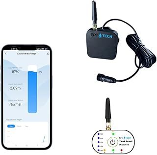 Smart TLC2326P Remote Detector Display Screen Tuya Smart Life Mobile APP Liquid Water Oil Level Tank Monitor Sensor Controller Intelligent Alarm Outdoor Indicator Waterproof IP67