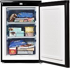 Igenix IG355B Freestanding Under Counter Freezer with 3 Large Drawers, Reversible Door, 88 Litre Freezer Capacity, 55 cm Wide, Black