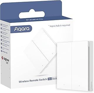 Aqara Wireless Remote Switch H1, Requires AQARA HUB, Zigbee 3.0, Installation-Free, Configurable 7-Function Remote Control for Smart Home Devices, Compatible with Apple HomeKit, IFTTT, Aqara Home